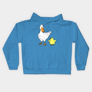 The One With A Chick And A Duck Kids Hoodie